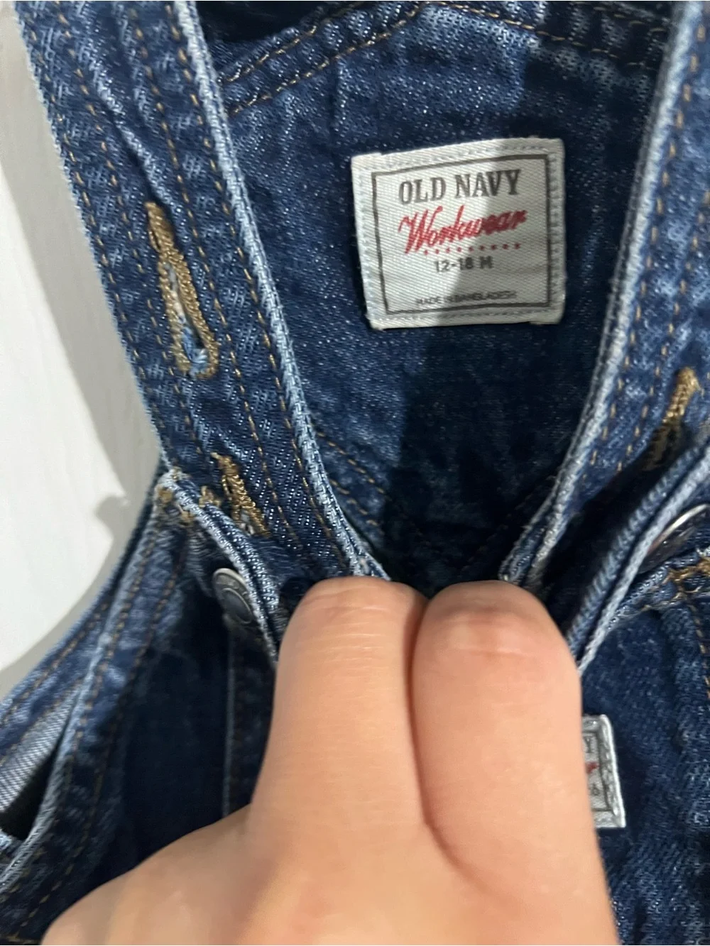 Old Navy Dark Blue Denim Overalls for Kids